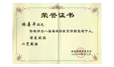 盡心盡力謀發(fā)展 盡職盡責(zé)為和諧--記縣政協(xié)常委、虹潤公司董事長林善平