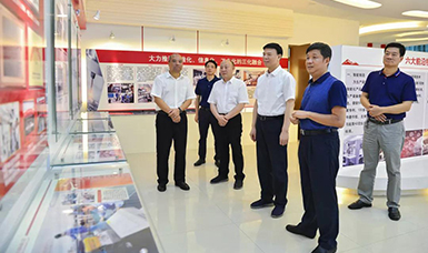 福建省人大常委會黨組書記、副主任張廣敏蒞臨虹潤公司調研指導