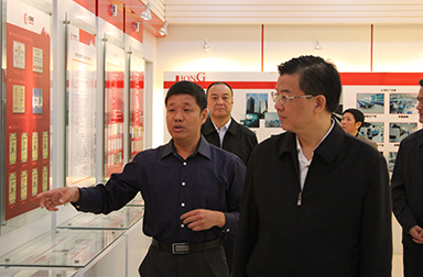 福建省委常委、省紀(jì)委書記倪岳峰調(diào)研虹潤公司