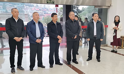 福建省政協(xié)副主席、省工商聯(lián)主席王光遠(yuǎn)一行視察虹潤(rùn)公司